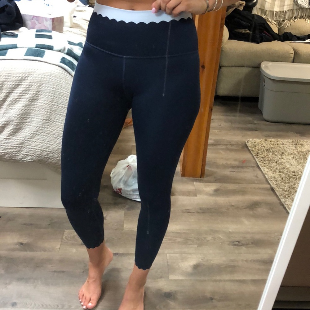 Brand New Navy and periwinkle Aerie leggings